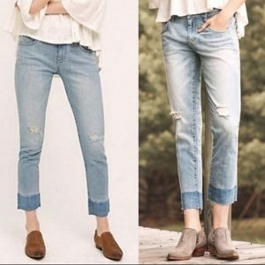 27 Pilcro and the Letterpress Anthro Raw Hem Jeans